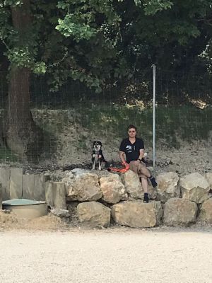 me and my dog
