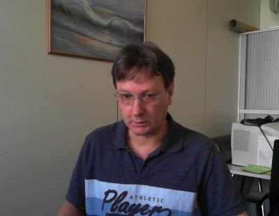 me in the office
